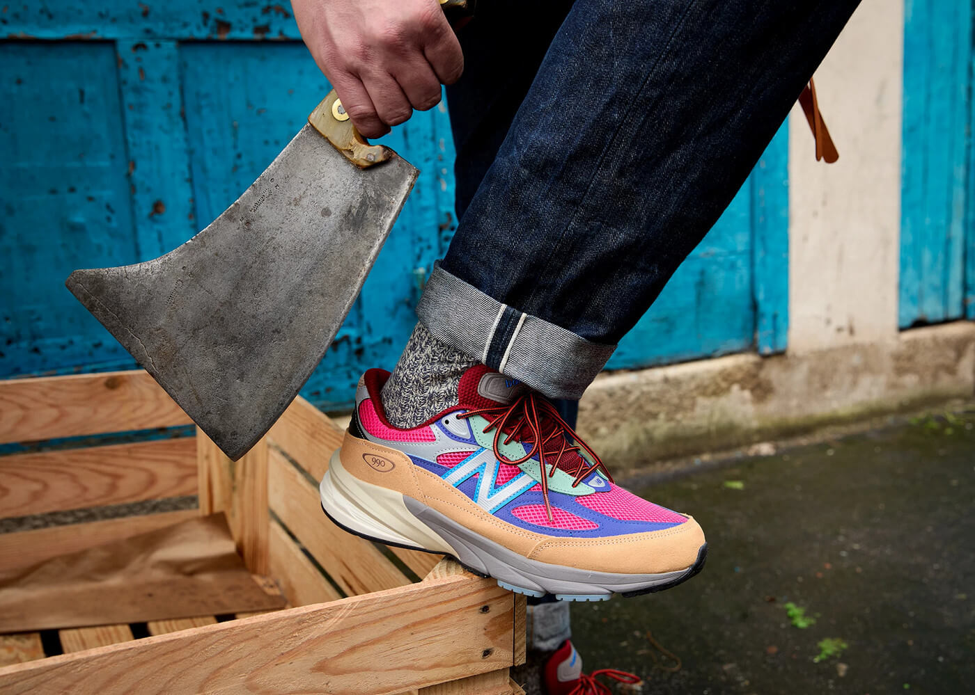 靴 us9 new balance U990AT6 Action Bronson New Balance 990 V6 Made in USA x Action Bronson | U990AT6